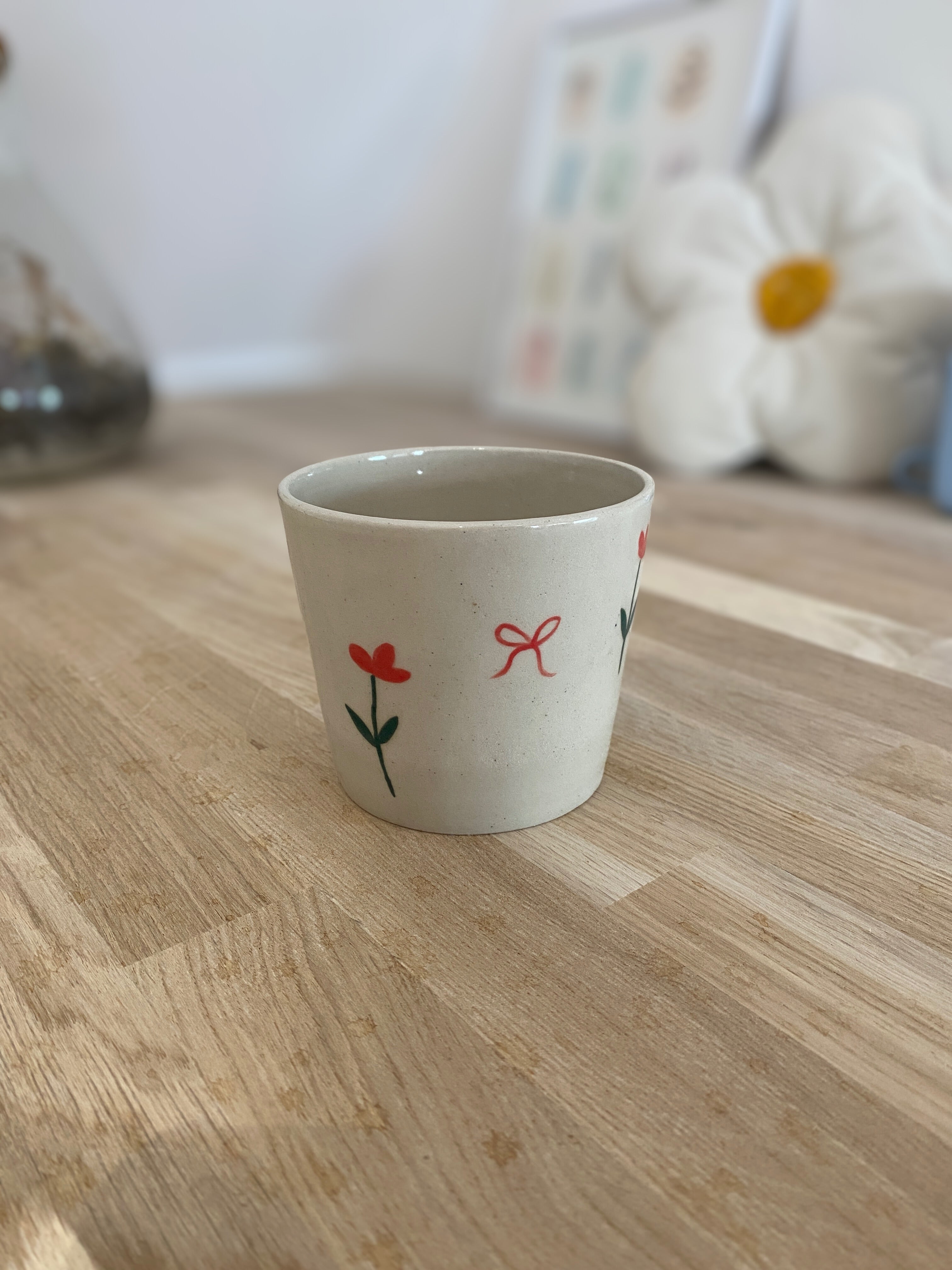 Mug fleurs et noeuds