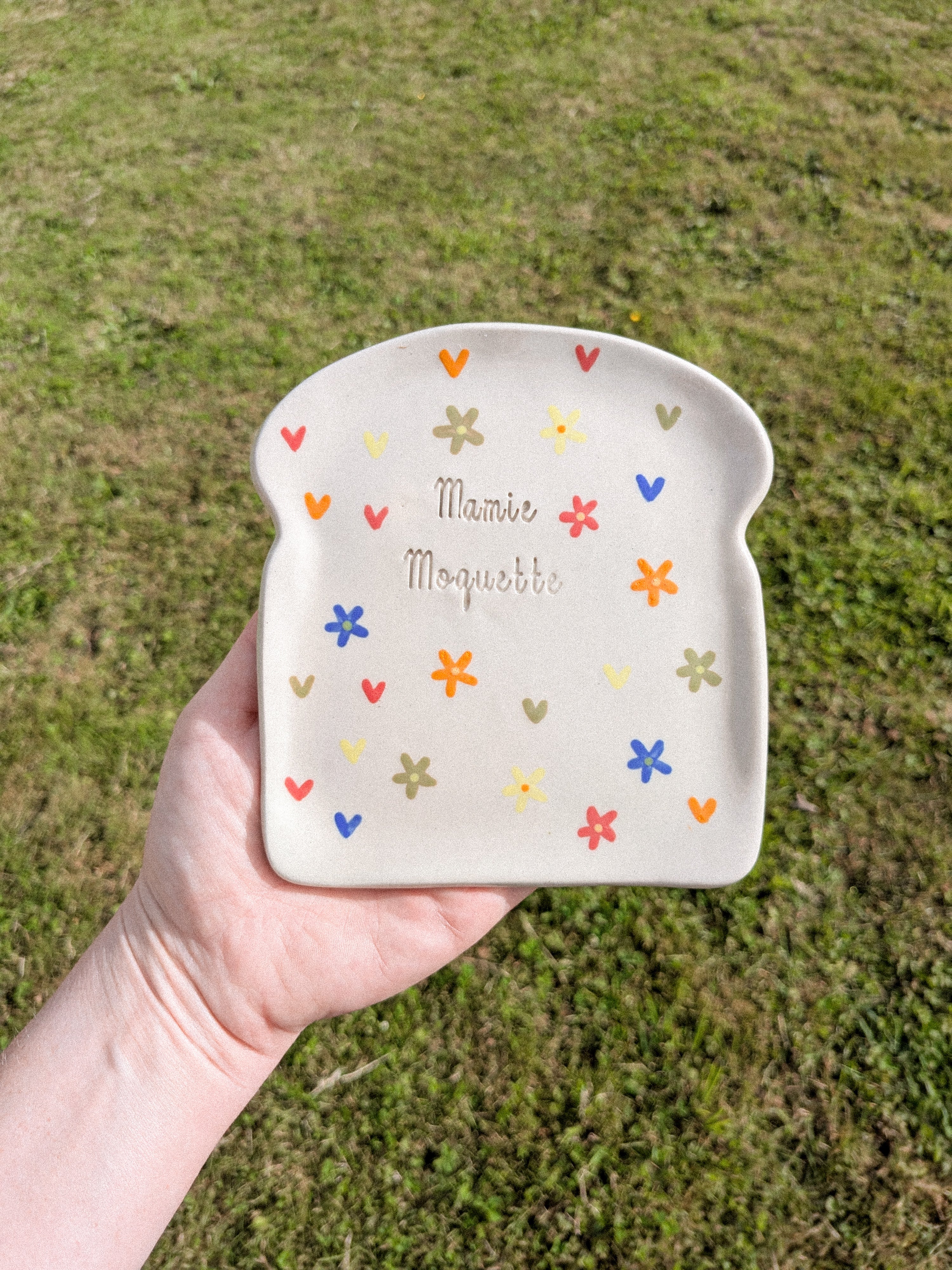 Assiette tartine personnalisable