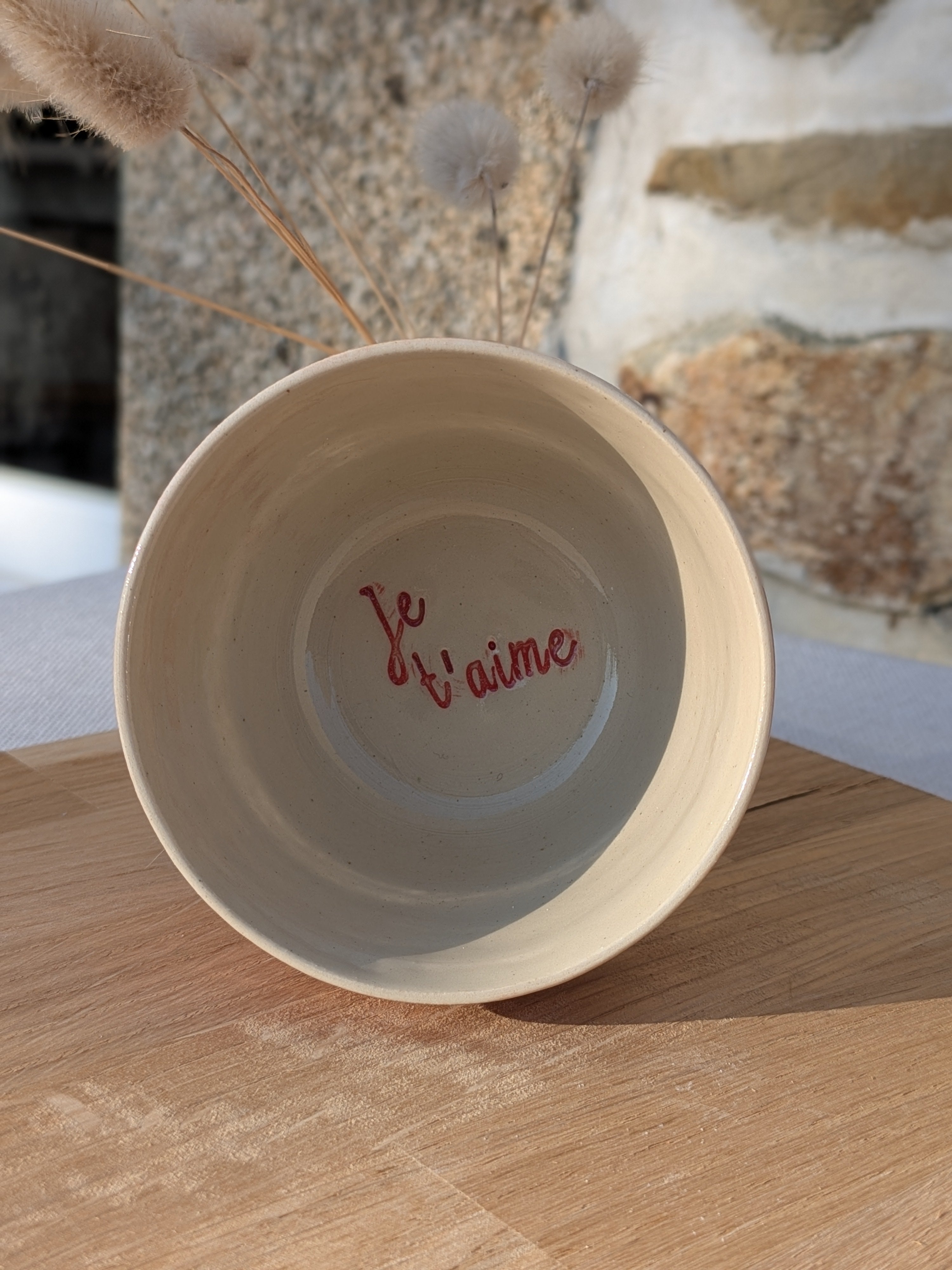 Tasse rose Je t'aime