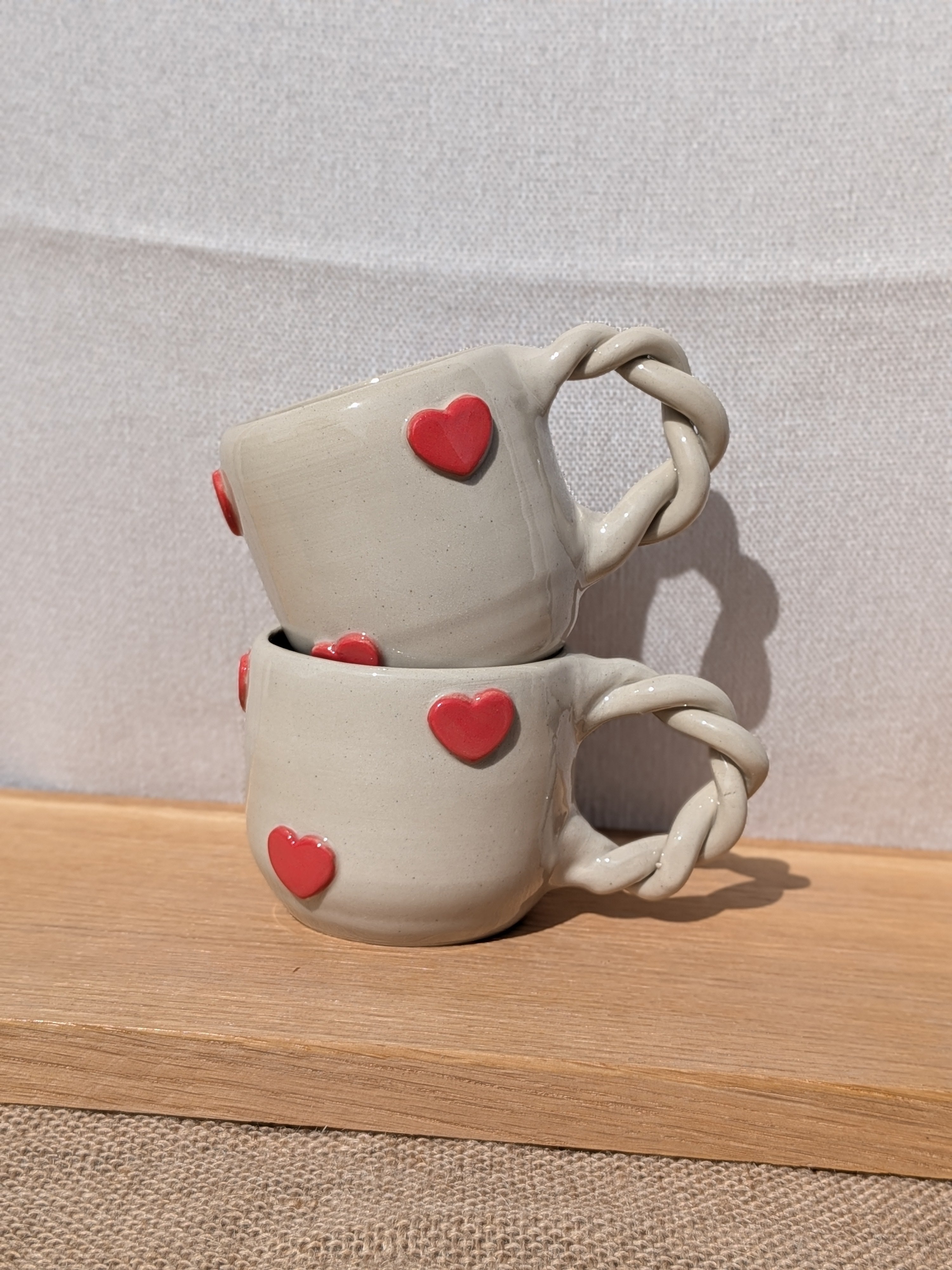 Tasse anse torsadée Amour