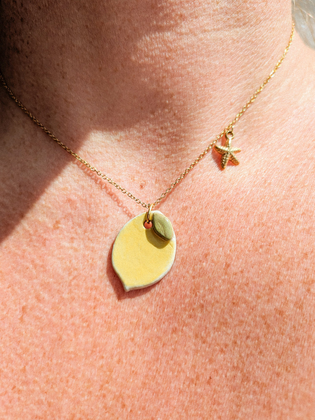 Collier citron étoile