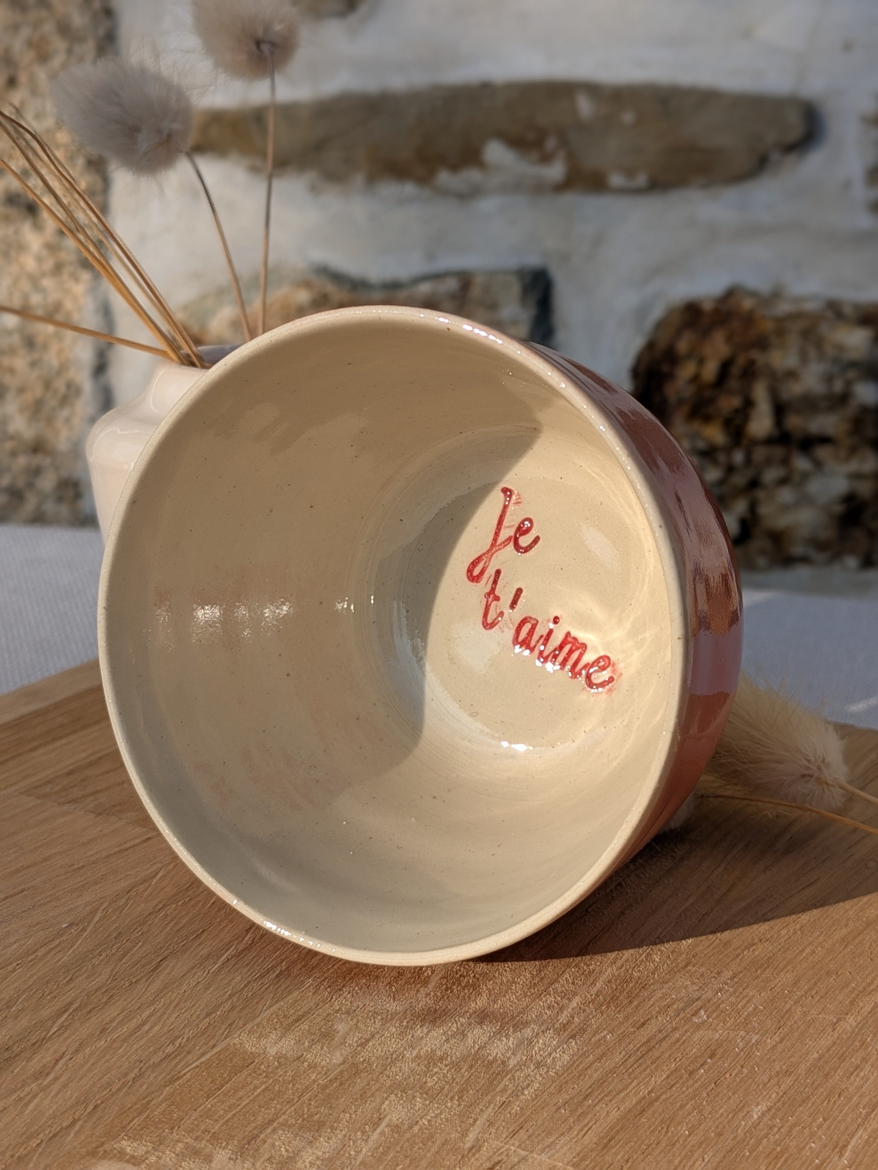 Tasse rose Je t'aime