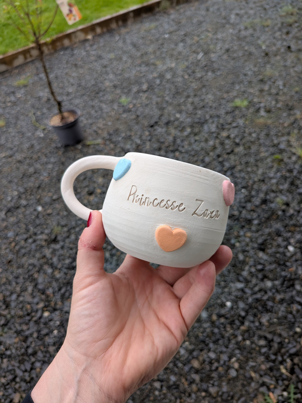 Tasse coeur personnalisable  - Grand modèle ❤️