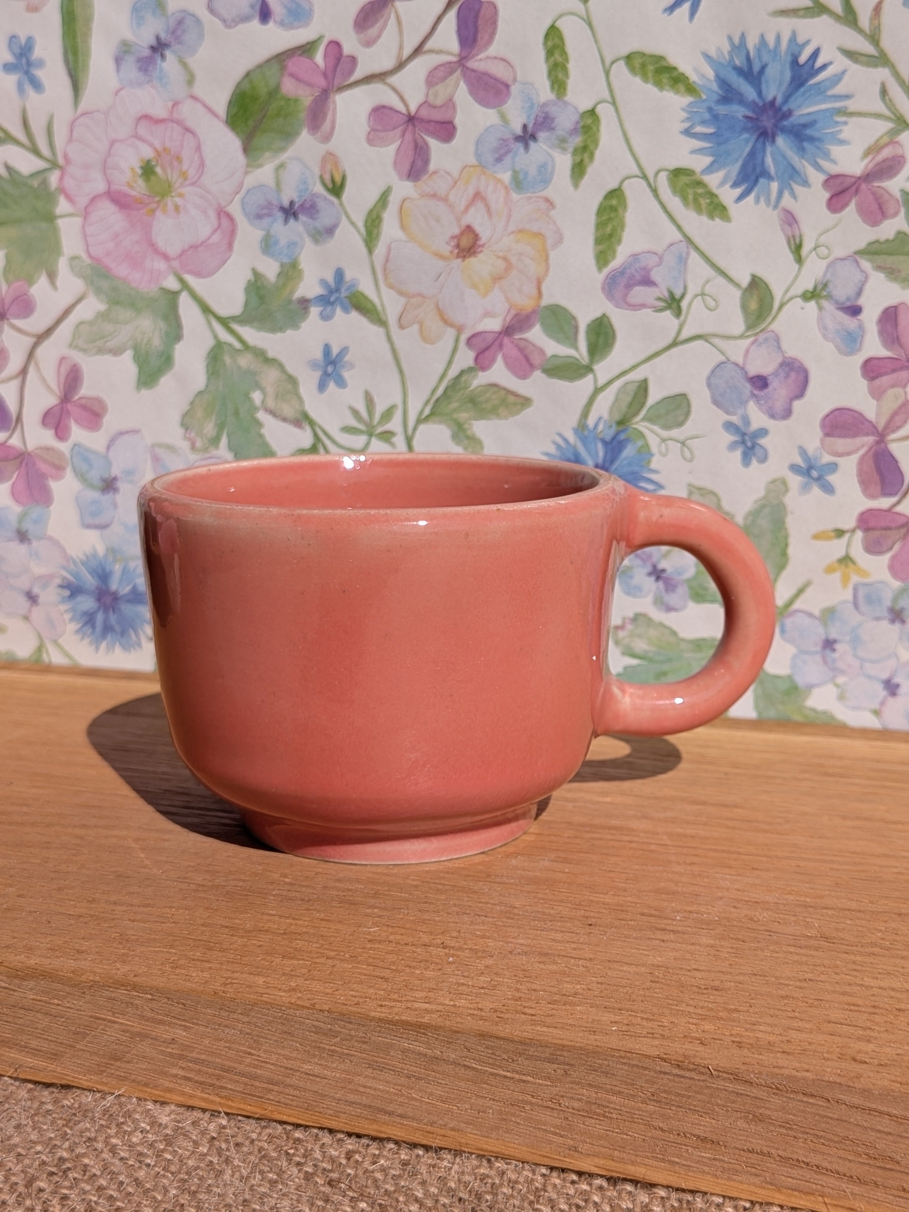 Tasse à café rose